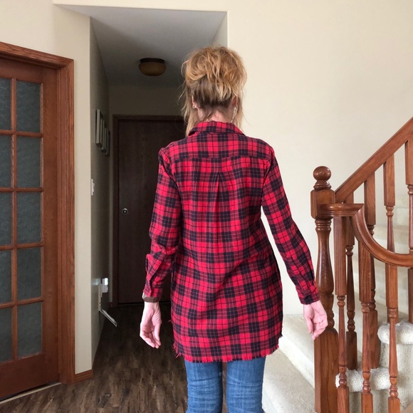 Rebel Sugar red/black plaid tunic - Picture 13 of 13